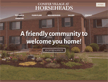 Tablet Screenshot of conifervillageathorseheads.com